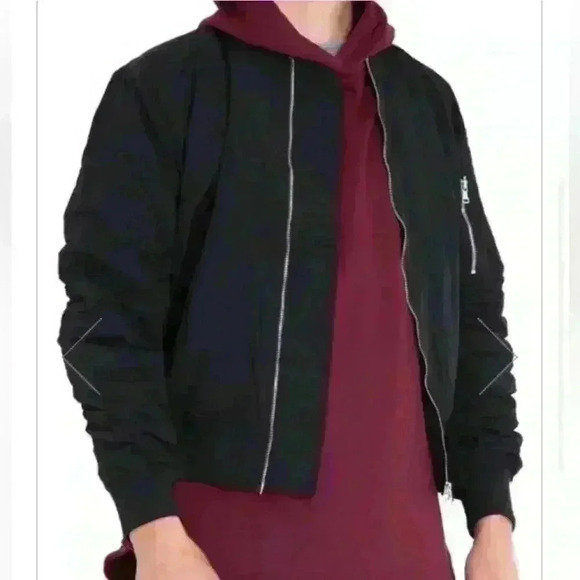 Lifted Anchors bird bomber jacket color black men’s size XL feels like suede - Picture 7 of 16